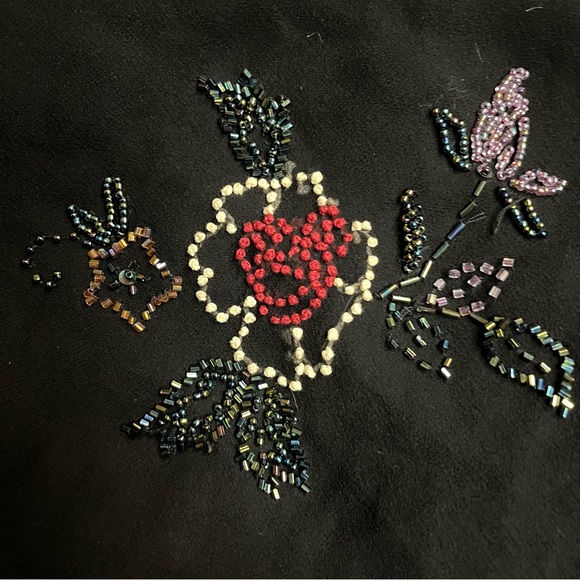 Vintage 90’s Y2K 100% Silk Dress Silk Slip Dress Fairy Beaded Dress Embroidered - Picture 14 of 17